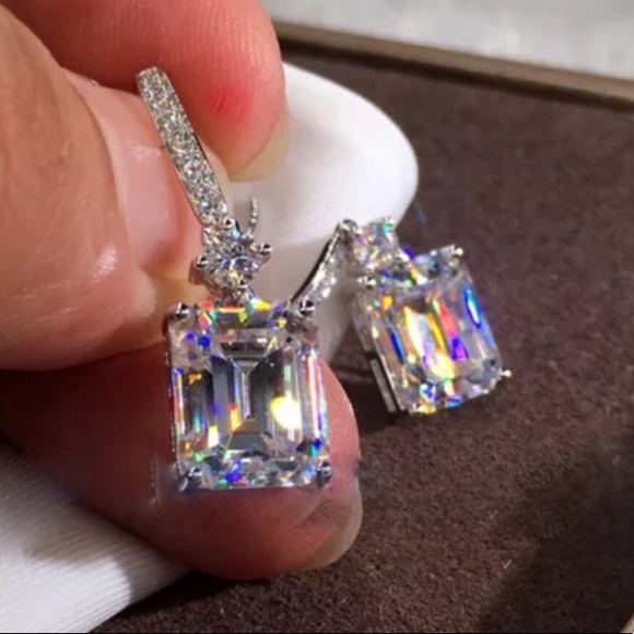 NWOT sterling silver drop earrings - Picture 5 of 6